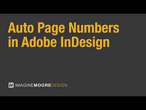 Auto Page Numbers in Adobe InDesign – Fast & Easy!