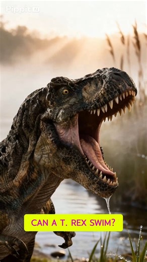 Can T-Rex Swim? #dinosaur #education #shorts #fypシ #viralvideo