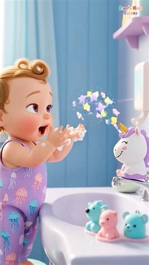 Cartoon Hand Wash Dance 🧼 Fun Kids Animation #cartoon #bommalu #kidssong