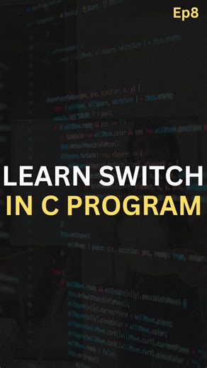 Avani Hiranandani | Coding & AI Educator on Instagram: "Comment “Switch” to get top C practical questions on switch case in your DM. Many students know the syntax, but still mess up switch case logic in exams. In this reel, I explain switch statement in C how cases work, when break is needed, and how the default case executes. Save this for practicals. Follow for the next part of the C programming series. switch case in c, switch statement in c, c programming switch case, switch case practical q