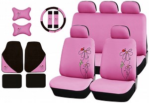 [Hot Item] AG-S425 "Ladybug&Flower" Polyester Car Seat Cover Combo