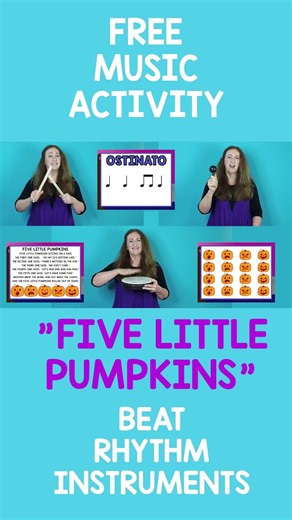 “Five Little Pumpkins” Halloween Call and Response Music Activities