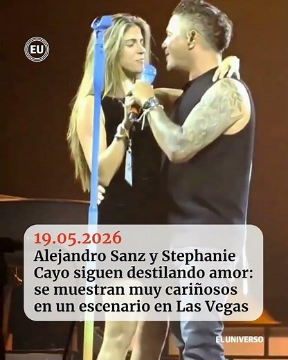 Alejandro Sanz and Stephanie Cayo continue to radiate love