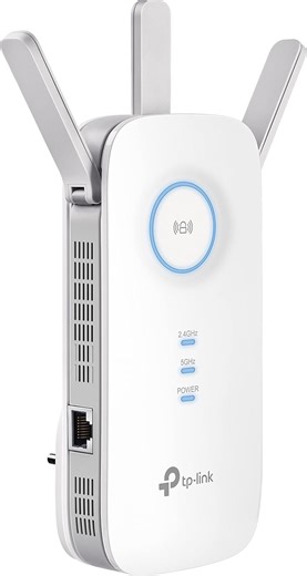 TP-Link RE550 WLAN Verstärker Repeater AC1900 (Dual-WLAN AC + N, 1300MBit/s 5GHz + 600MBit/s 2,4GHz, WLAN Verstärker, App Steuerung, maximale Abdeckung, kompatibel zu Allen WLAN Routern) weiß
