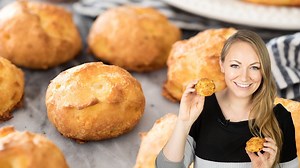 31K views · 229 reactions | Gougeres are a simple and savory way to enjoy choux pastry! Made with my easy pate a choux base and loaded with shredded gruyere (or your favorite cheese!), these French cheese puffs are a great light & airy bite-sized addition to any meal. RECIPE: https://sugarspunrun.com/gougeres-cheese-puffs/ | Sugar Spun Run | Facebook