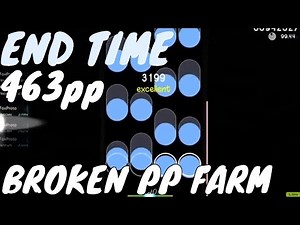 the most BROKEN pp farm map in osu!mania | End Time 463pp 99.46%