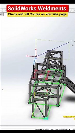 how to use weldments in SolidWorks #cad #solidworks