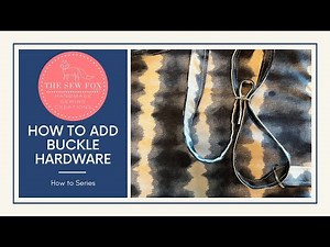 How to add a Buckle slide to a bag strap