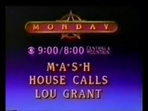 M*A*S*H House Calls Lou Grant & Greased Lightning 1981 CBS Wednesday Night Movies Promo