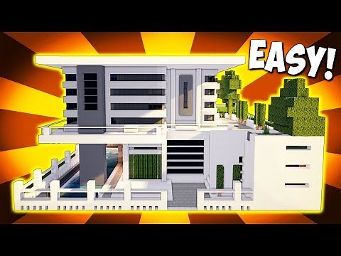 Minecraft: Big Modern House / Mansion Tutorial - [ How to Make Realistic Modern House ] 2017