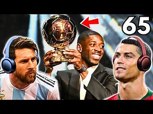 Messi & Ronaldo react: Dembélé Ballon d’Or! 🤯 | Funny Clips 65