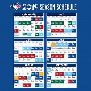 24K views · 455 reactions | ICYMI - Our 2019 season schedule is here! Which dates do you have circled? Full schedule: https://atmlb.com/2PxVckg | Toronto Blue Jays | Facebook
