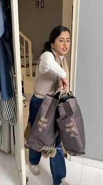 My Partner Gifted me Outfits Worth ₹1Lakh😍 #shoppinghaul #jagritipahwa #techiela #shoppingday