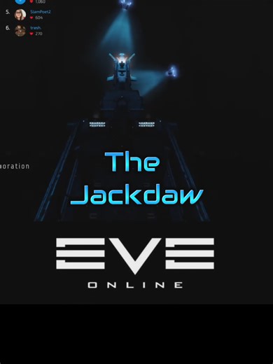 Jackdaw Cinematic: High Sec Combat Explorer. #fyp #eveonline #spacesim #reaction #LIVEhighlights