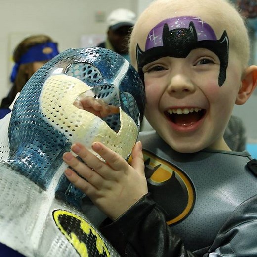 3.1M views · 9.6K reactions | From radiotherapy mask to brave superhero! These creations are helping to comfort children during cancer treatment.  | BBC World Service | Facebook