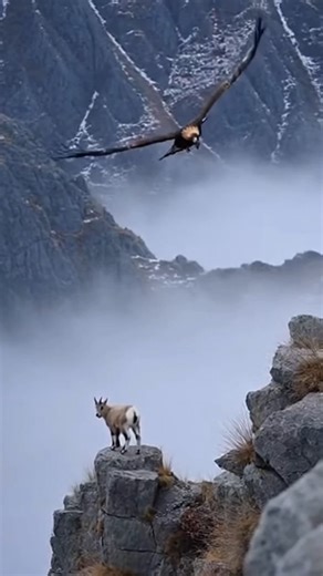 Terrifying eagle attack caught live! 🦅 Nature is brutal.