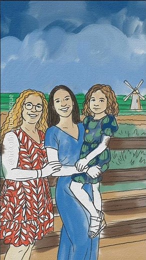 Sua foto vai virar um desenho pra colorir! 🎨 Presente criativo para o Dia das Mães! #mãe #arte #ia