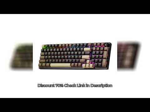 Redragon K740 PRO 98 Keys Wireless RGB Gaming Keyboard, 3-Mode PBT Mechanical Keyboard w/Solid Alumi