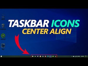 How to Center Taskbar Icons | Windows 10