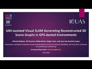 UAV-assisted Visual SLAM Generating Reconstructed 3D Scene Graphs in GPS-denied Environments