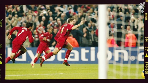 937K views · 30K reactions | 20 years ago today... Steven Gerrard's iconic screamer against Olympiakos to keep the Reds on the road to Istanbul  | Liverpool FC | Facebook