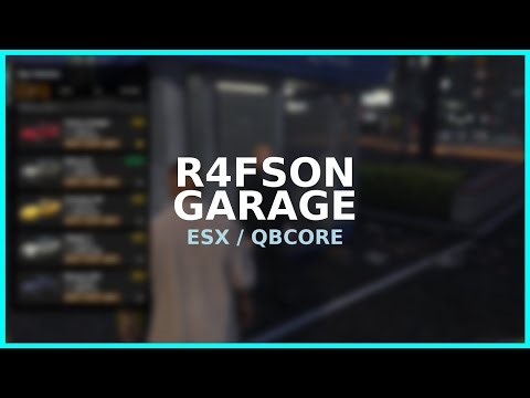 [QB/ESX] FiveM Garage + Impound Script | r4fson-garage