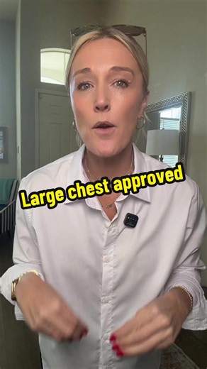 Large Chest Approved #collarshirt #ootd #teacher like white collar shirts, white collar shirts for large chest, the perfect white colored shirt