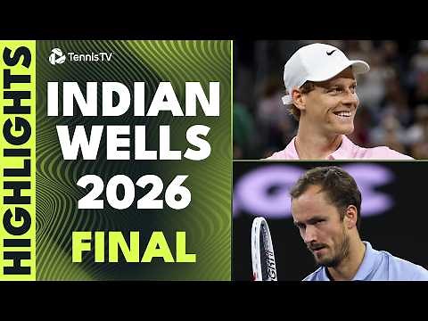 Jannik Sinner vs Daniil Medvedev For The Trophy 🏆 | Indian Wells 2026 Final Highlights