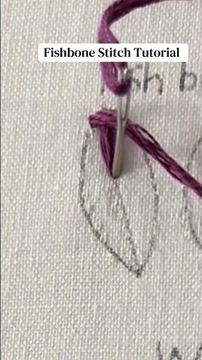 How to Stitch the Fishbone Stitch | Hand Embroidery
