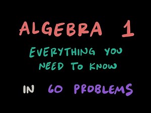 Algebra 1 Review / Final Exam [60 Practice Problems with PDF's in Description]