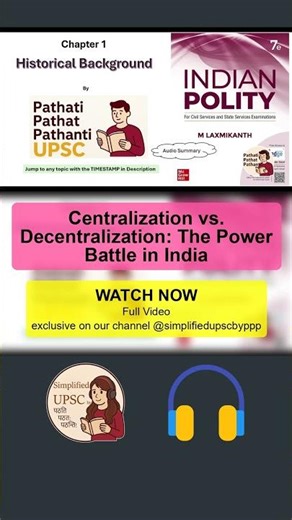 Centralization vs. Decentralization: The Power Battle in India #shorts