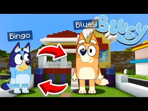 INTERCAMBIO de CUERPOS MINI BLUEY y GRAN BINGO | Las Aventuras de BLUEY en Minecraft!