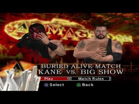 Big Show vs Masked Kane – Buried Alive Match! | WWE SmackDown vs Raw 2007 (PS2)