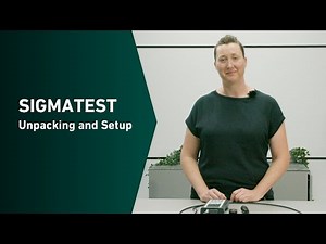 FOERSTER SIGMATEST Unpacking and Setup