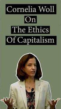 Cornelia Woll | 5th Annual Lecture Series On The Ethics Of Capitalism