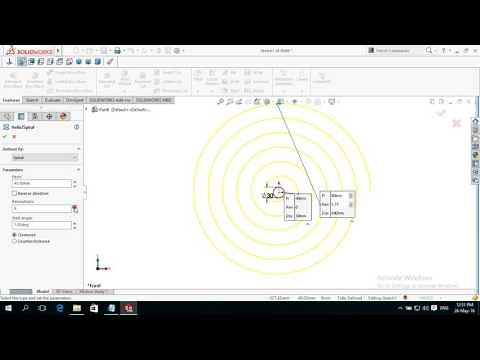 How to Create / Make Spiral in SolidWorks