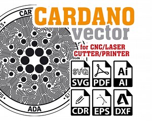 Buy Cardano Crypto Coin SVG Vector Template, CNC Laser Cutter Printer (digital Download) Online in India - Etsy