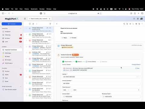 Processing port call invoices with AI