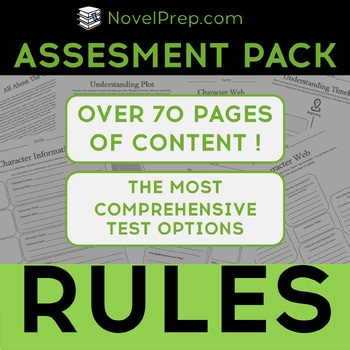 Rules by Cynthia Lord Complete No-Prep Test \ Assessment Pack
