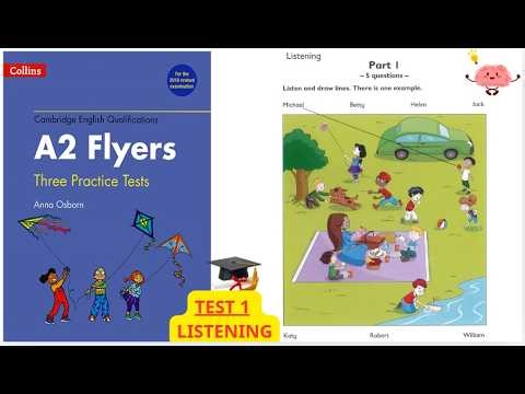 A2 FLYERS THREE PRACTICE TEST 1 (WITH KEY) #flyerslisteningtest #cambridgeenglish
