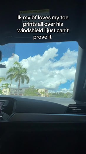 Toe Prints on Windshield: A Fun Quote