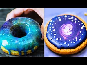 DIY Galaxy Design Dessert Ideas | 8 Awesome Galaxy Desserts | Galaxy Cake Decoration & more