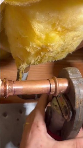 tying a recirculation loop in with expansion pex #plumber #plumbing #pex #propress #copperrepair