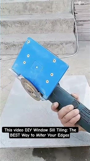 Pro Tile Setter Trick: 45-Degree Tile Cutting Jig (Focuses on the skill)