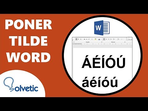 ↗️ Cómo PONER TILDE en WORD ✔️ Mayúsculas y Minúsculas