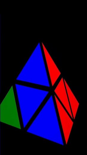 pyraminx solved 2*2 in 3 seconds #rubikscube #cube #short #pyraminx