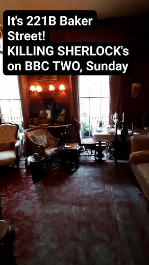 We're actually in a place that doesn't exist: 221B Baker Street. Which, if you're an intelligent person you'll know, is the home of Sherlock Holmes. Join me on BBC Two on Sunday for a new series, KILLING SHERLOCK. #killingsherlock | Lucy Worsley