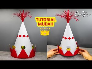 How to make a cone hat from cardboard for the MPLS MOS carnival 17 August crown hat