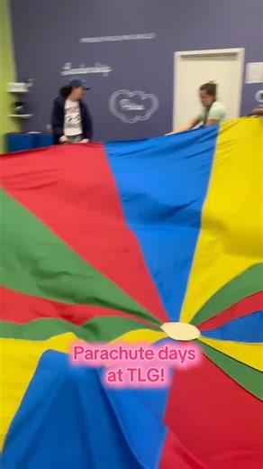 The Little Gym of St. Charles on Instagram: "Did you know that there are benefits of using the parachute? Here are a couple: • Gross and Fine Motor Skills: Activities like lifting, shaking, and running with the parachute help develop overall coordination, balance, and major muscle groups. • Strength and Muscle Tone: Holding and moving the parachute strengthens the muscles in the hands, arms, shoulders, and upper torso. We love using the parachute in all our classes, but especially in our parent-