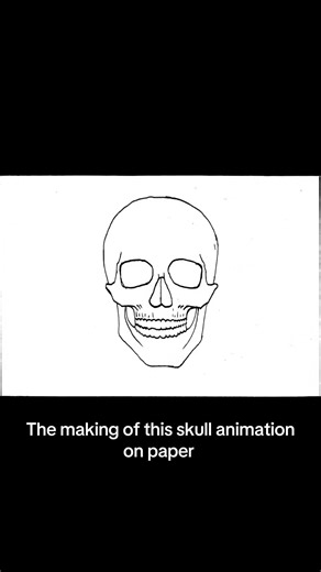 Skull Animation Process: From Sketch to Final Art